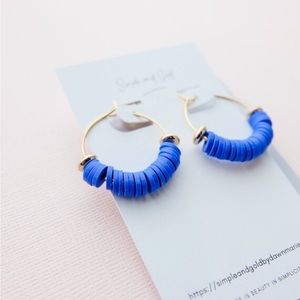 Beaded Hoop Earrings